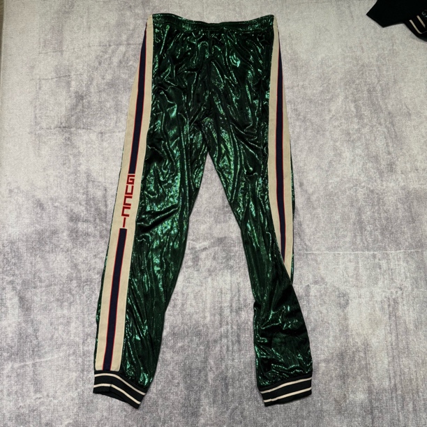 99新 GUCCI/古驰 秀款炫彩刺绣卫裤 M码 价12200