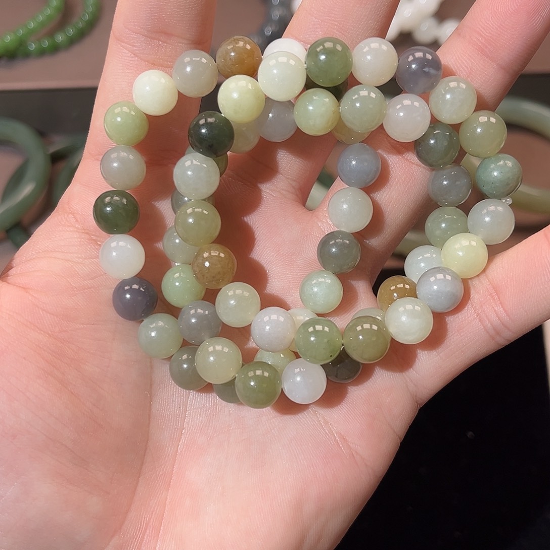 和田玉未镶嵌手链和田玉手串（随机发拍一发一）