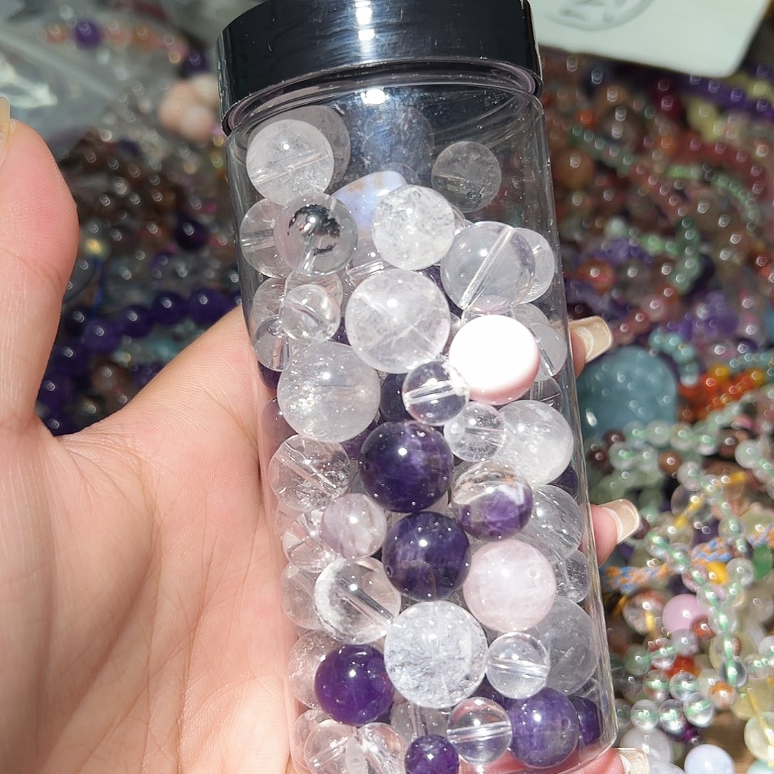 水晶手链未镶嵌天然水晶散珠