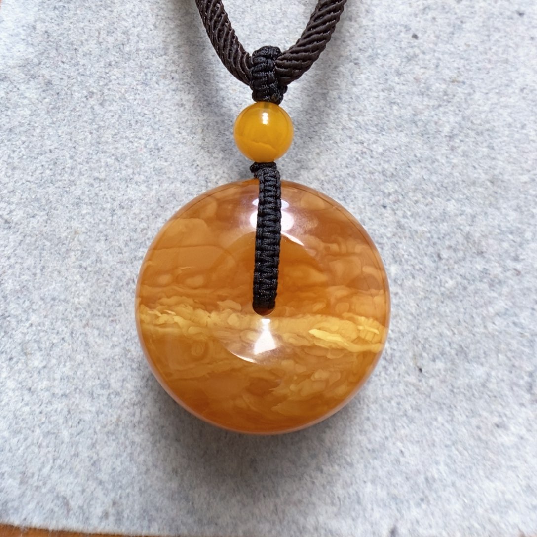 蜜蜡颈饰未镶嵌蜜蜡