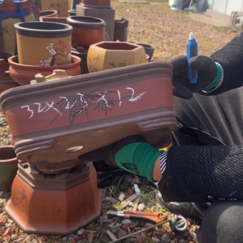 紫砂花盆紫砂花盆盆景盆栽瑕疵