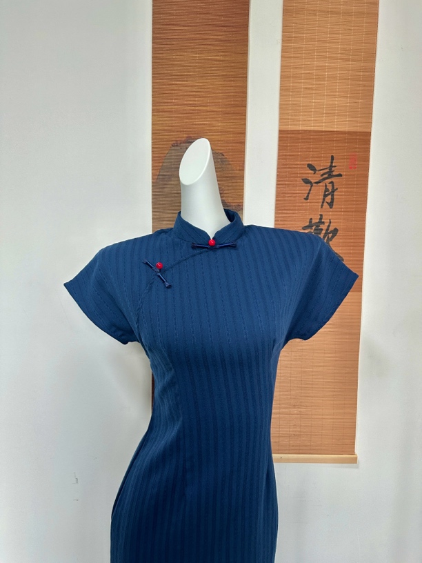 【素归】素雅新中式旗袍时尚常规款复古港风连袖夏季优雅