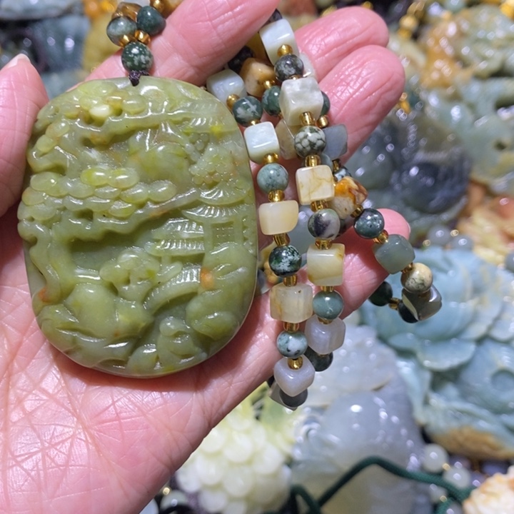 岫玉岫玉吊坠未镶嵌