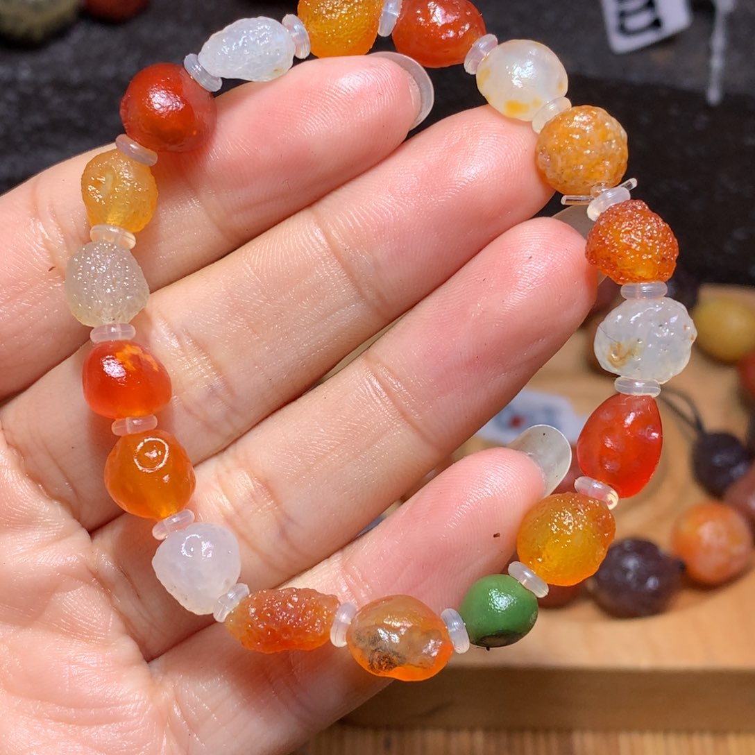 未镶嵌玛瑙/玉髓珠宝半成品