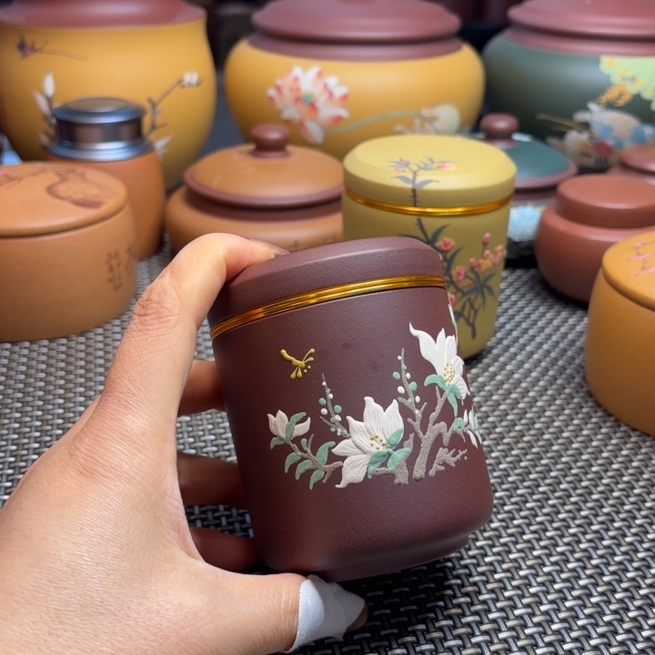 紫砂茶叶罐中高端紫砂茶叶罐