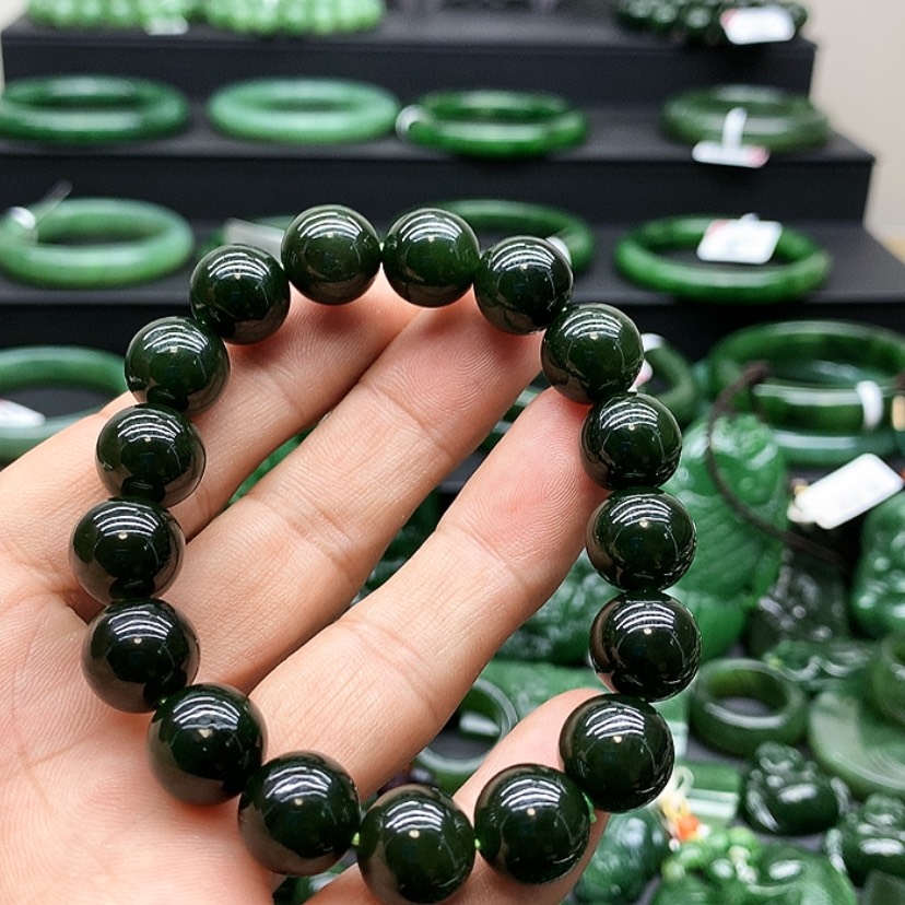 【闪购商品】和田玉（碧玉）手链未镶嵌