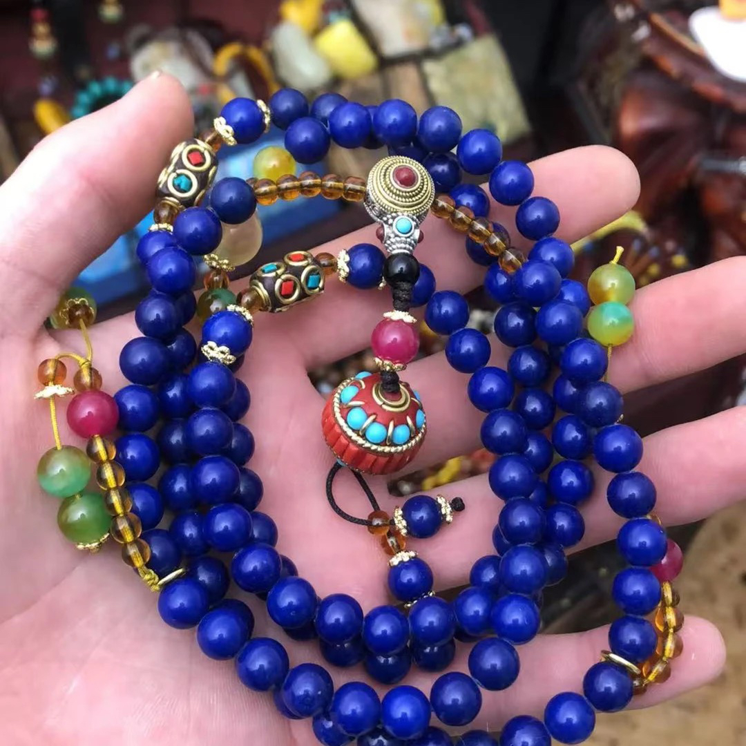 【闪购商品】青金石108颗项链