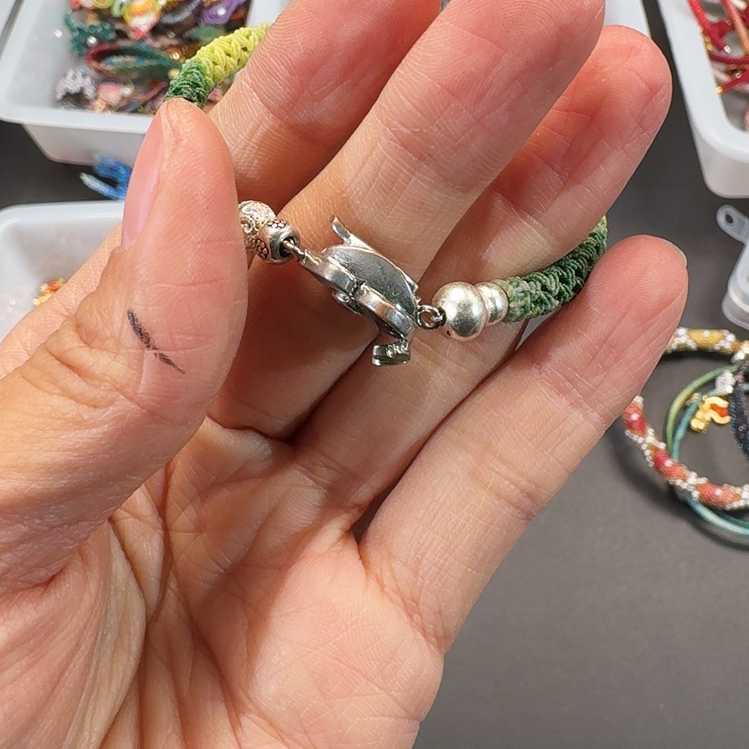 闪拍60号黑贝葫芦插销扣金银色2个装