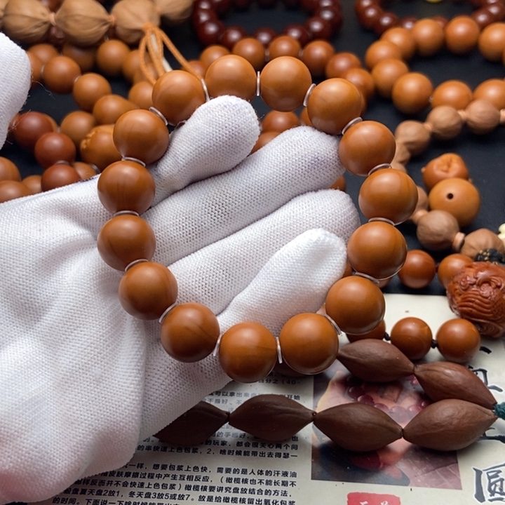 手串/手链橄榄核1.43 铁核全品正圆光珠手串