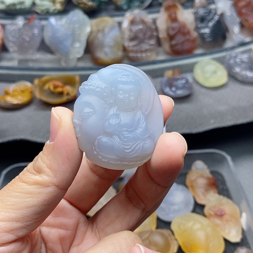 【闪购商品】未镶嵌吊坠定制玛瑙