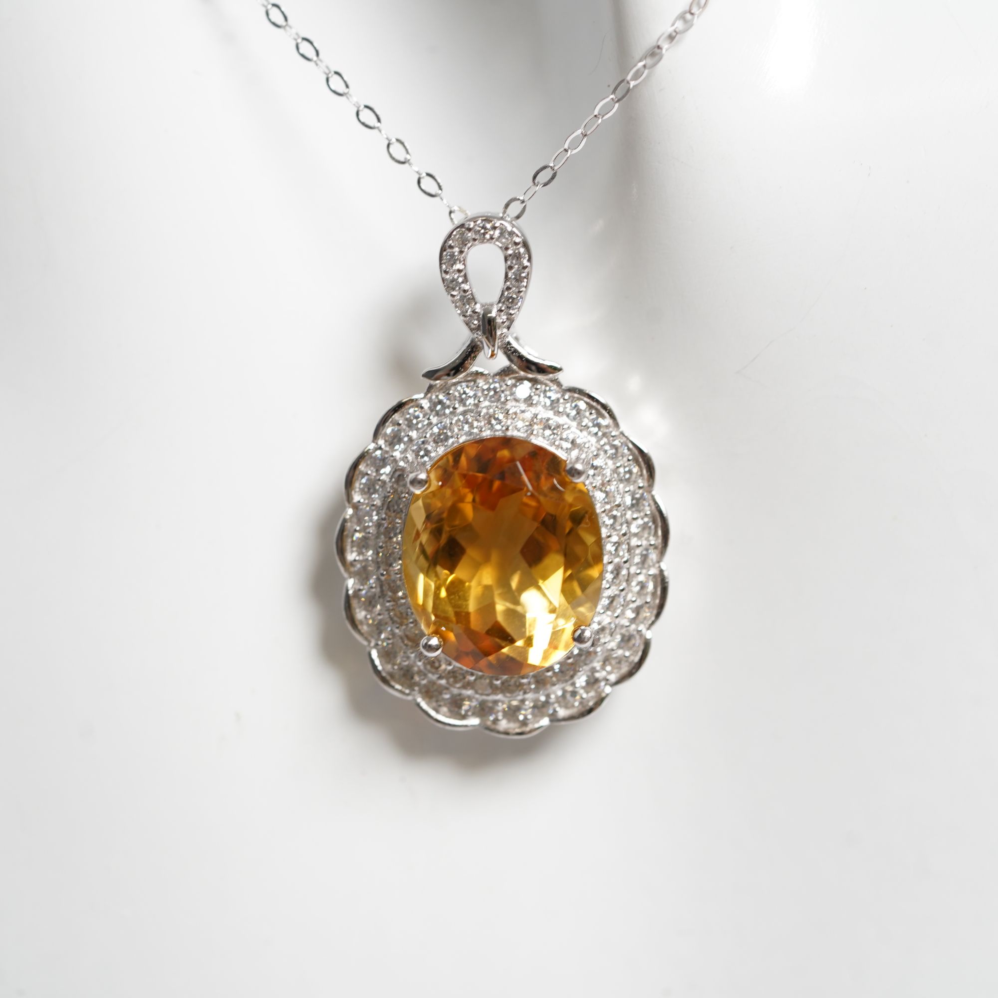 JSHSD0762-黄水晶吊坠（主石约：10CT）