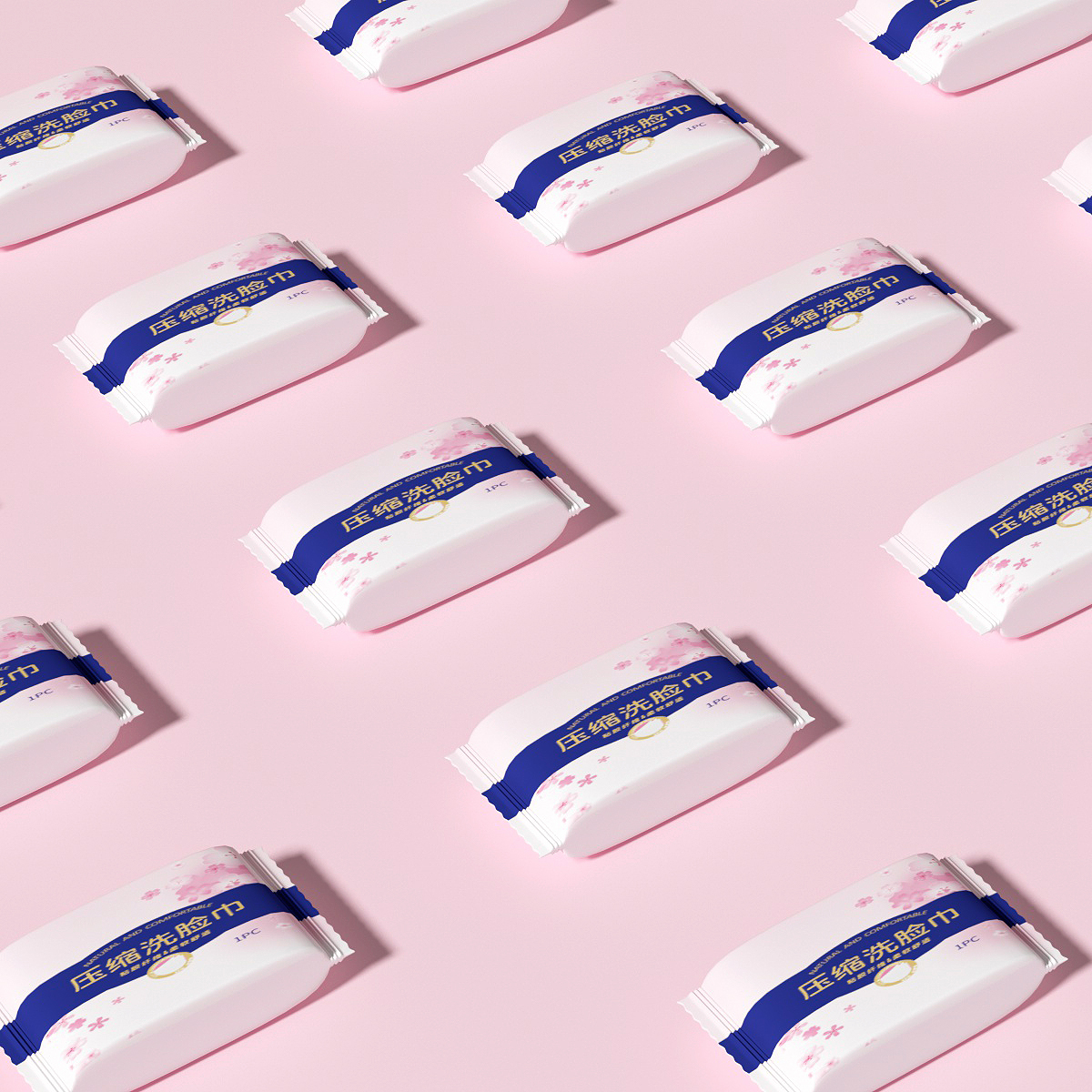 【到手40条】梅花压缩洗脸巾独立包装