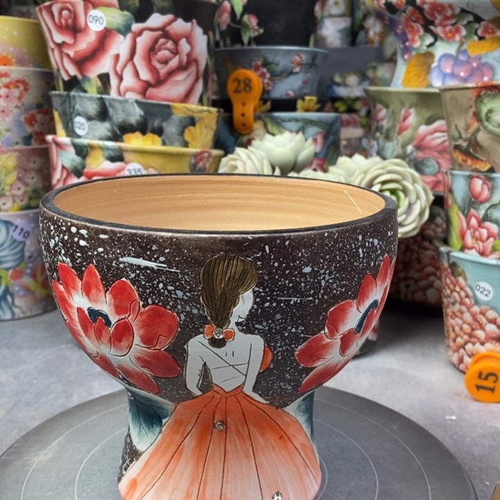 红陶景德镇艺术手绘作品