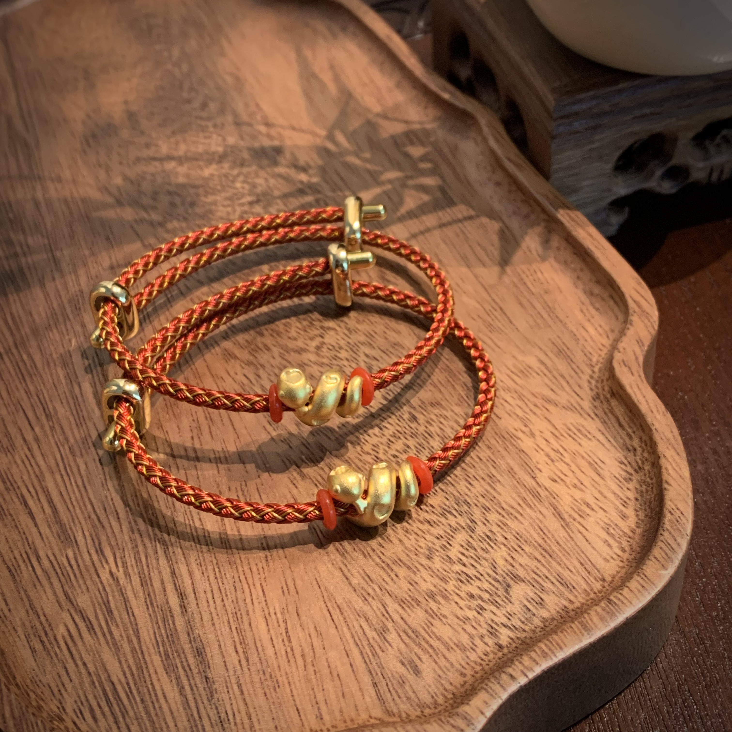 925银银制品 【辛爷珠宝】卷卷蛇编织红绳本命年 多样性发-SWYS-004