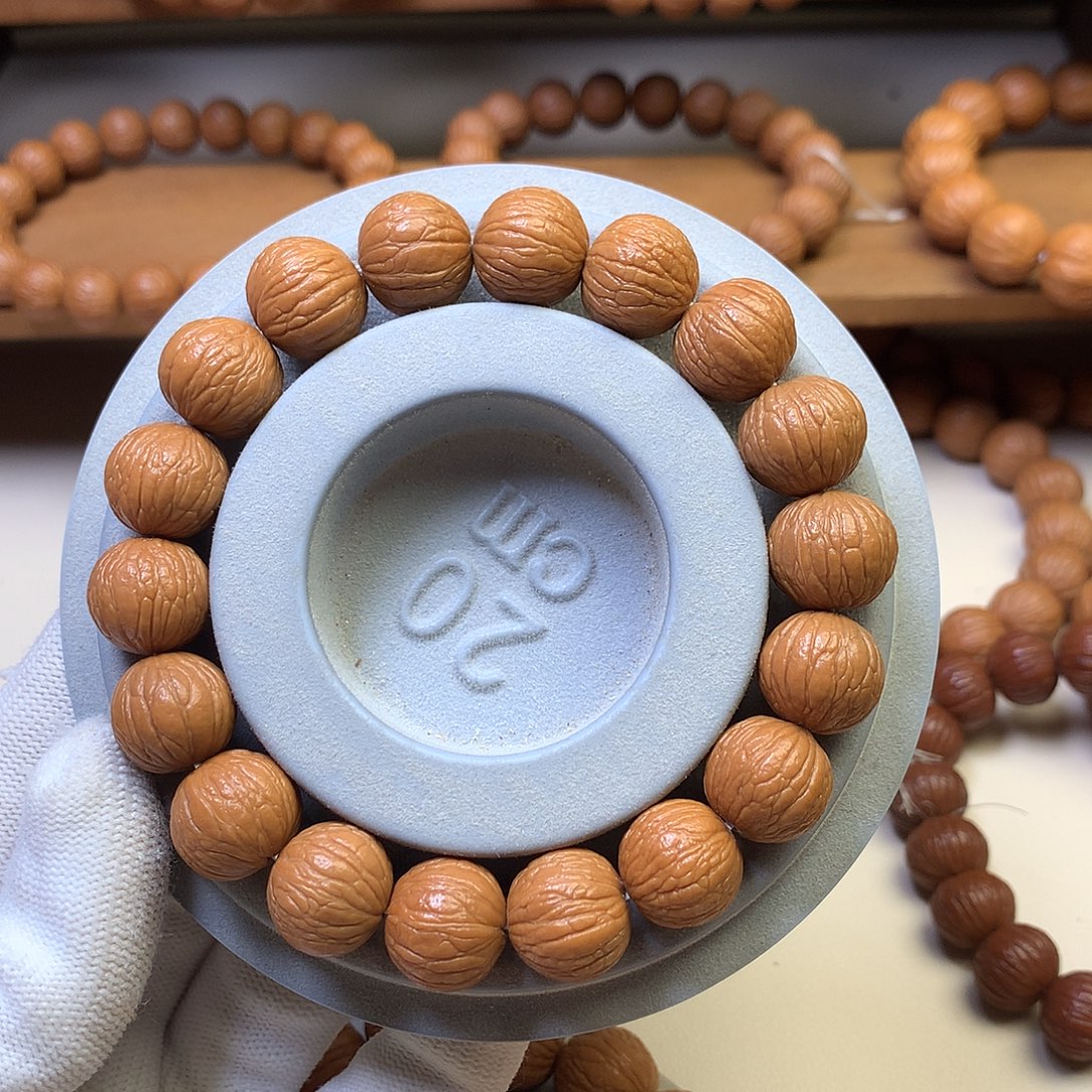 空***白猴头核桃吊坠14凤羽全品手串