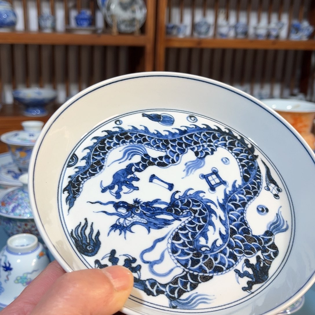 錡镇堂手工手绘壶承
