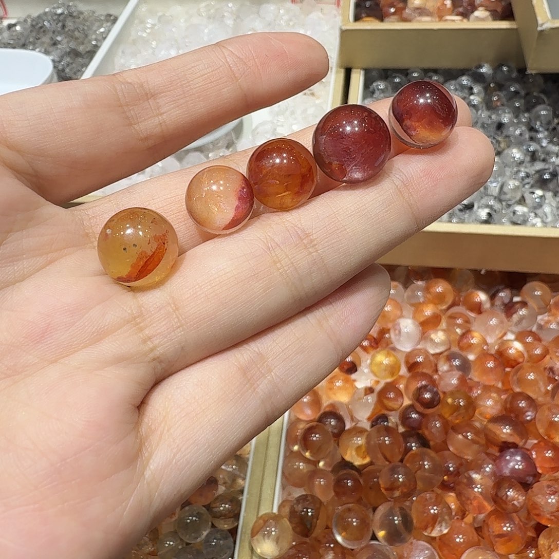 水晶手链未镶嵌胶花定制5颗打孔洗孔