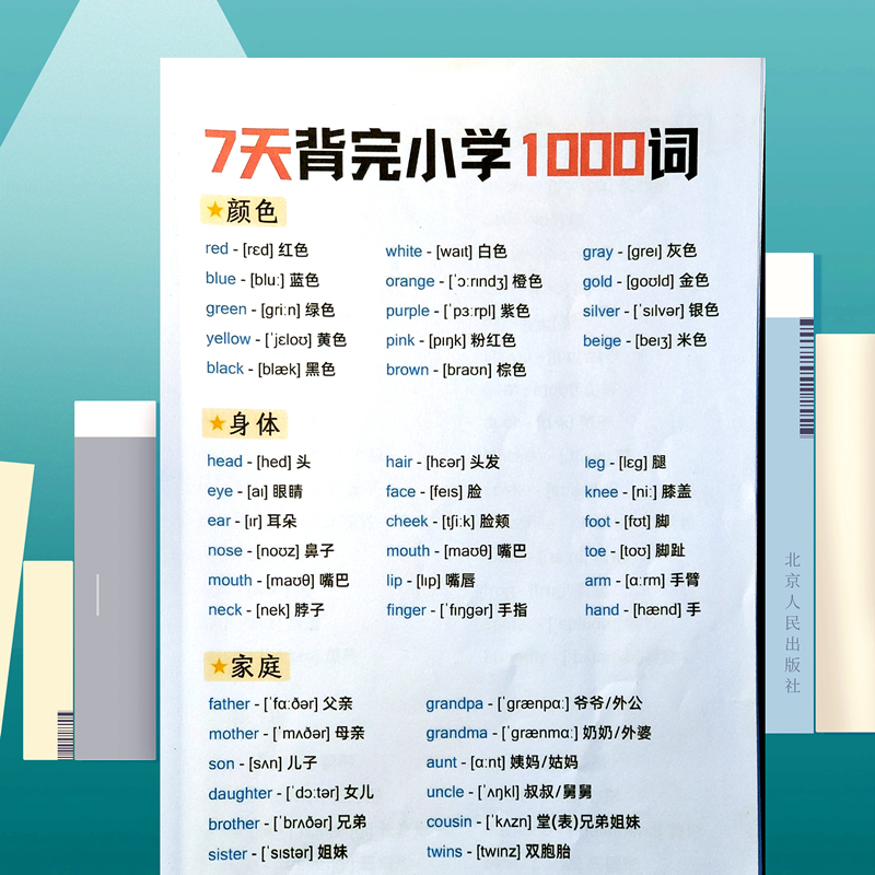 小学英语重点单词词汇常考短语语法基础知识点句型学习考试要点