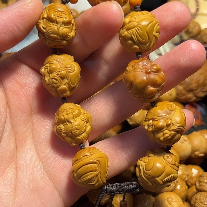 橄榄核手串/手链元甲财神