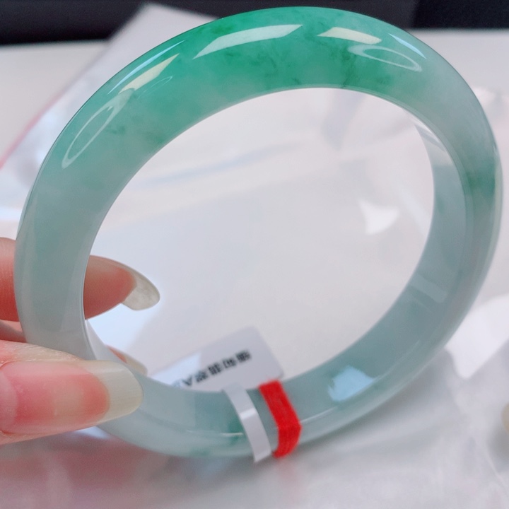 未镶嵌手镯翡翠63圈