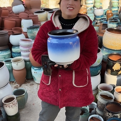 口21高22瑕疵盆子 