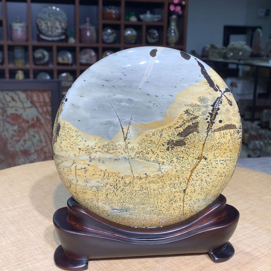 紫砂广西国画石，观赏