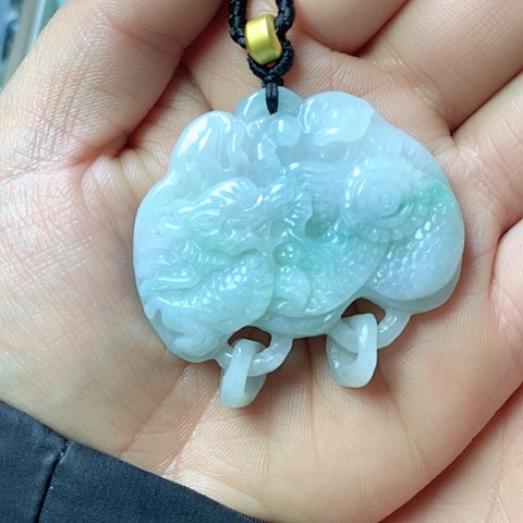 翡翠颈饰未镶嵌天然缅甸翡翠a货