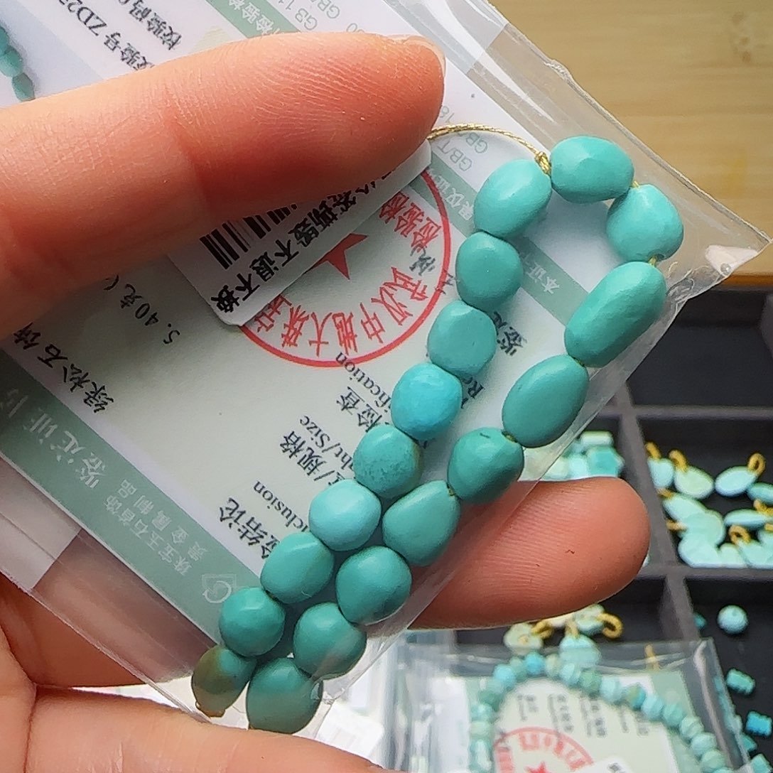 绿松石珠宝半成品未镶嵌