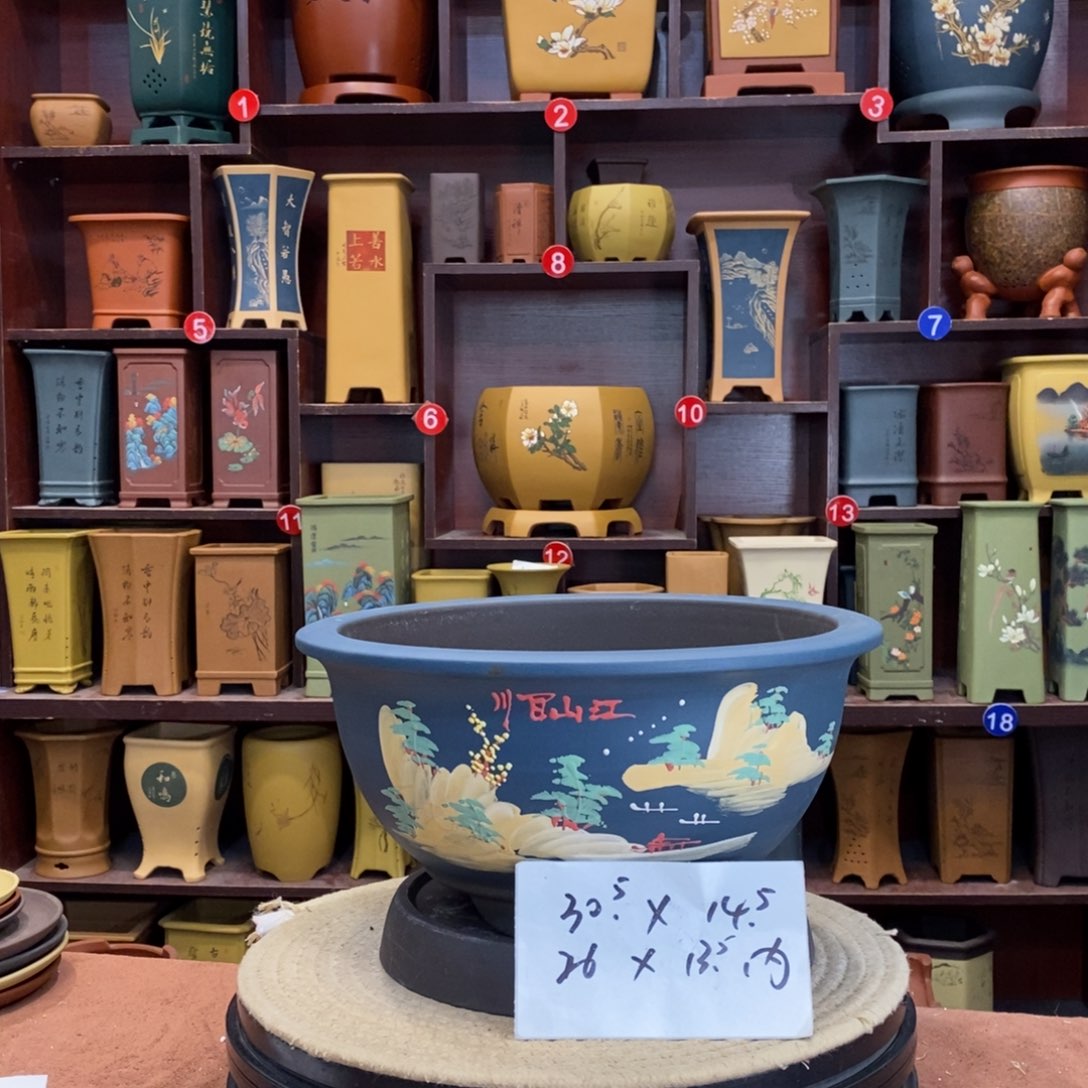 紫砂花盆紫砂花盆