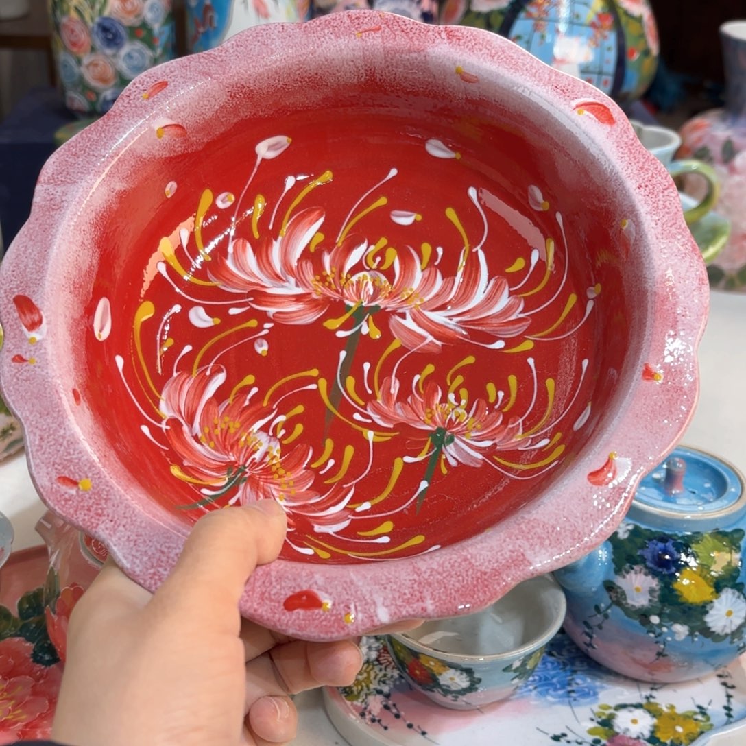 景德镇手绘高温釉下彩陶瓷茶具