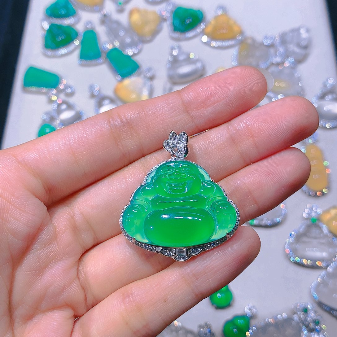 玛瑙/玉髓颈饰银S925镶嵌玲*