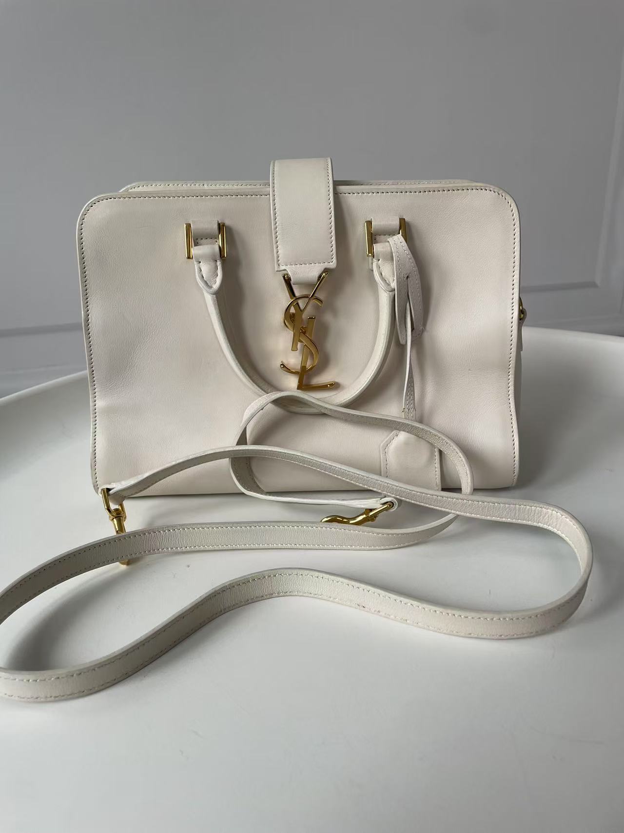 95新 YSL/圣罗兰 CS5873/Ysl白金cabas单肩包