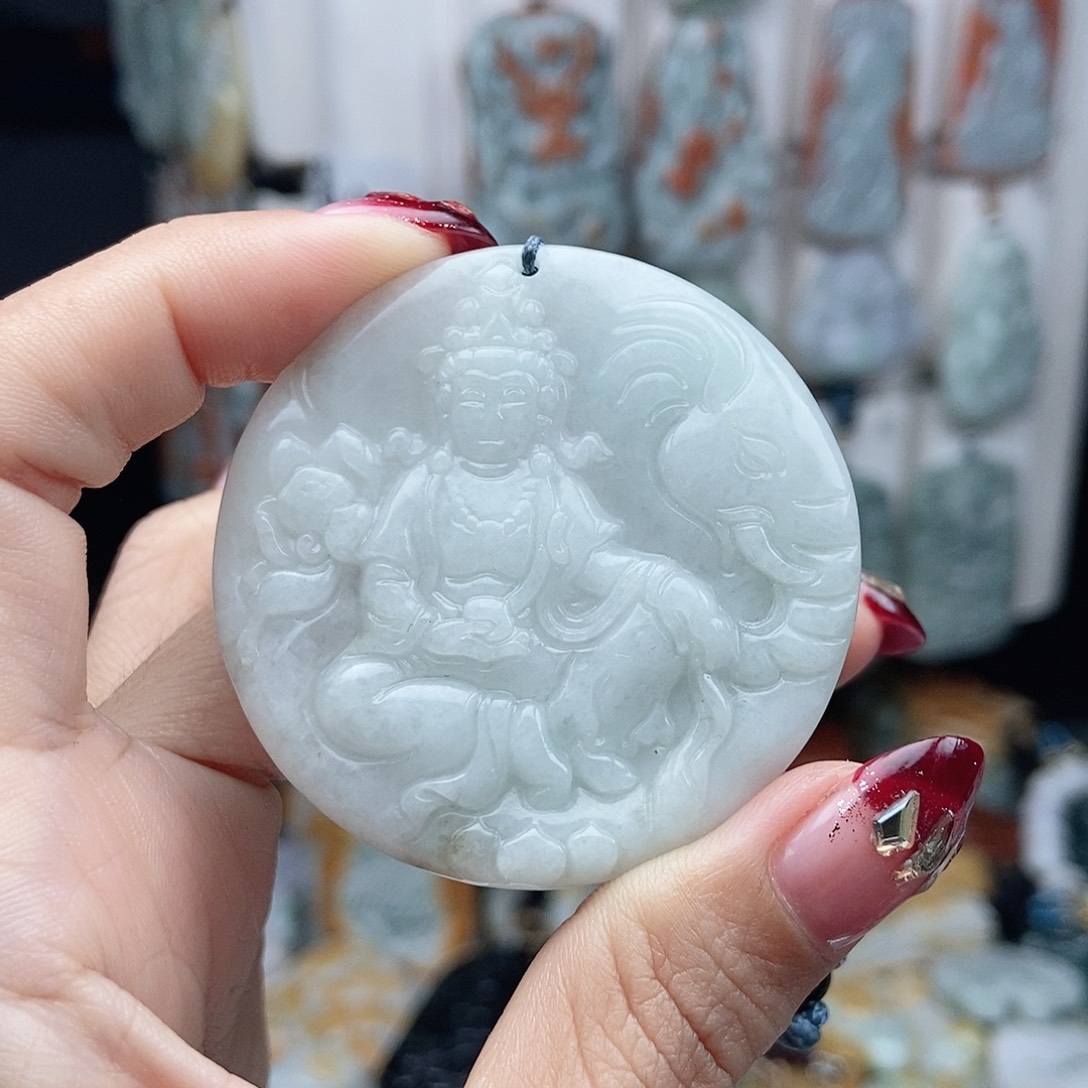 翡翠颈饰14K金镶嵌翡翠