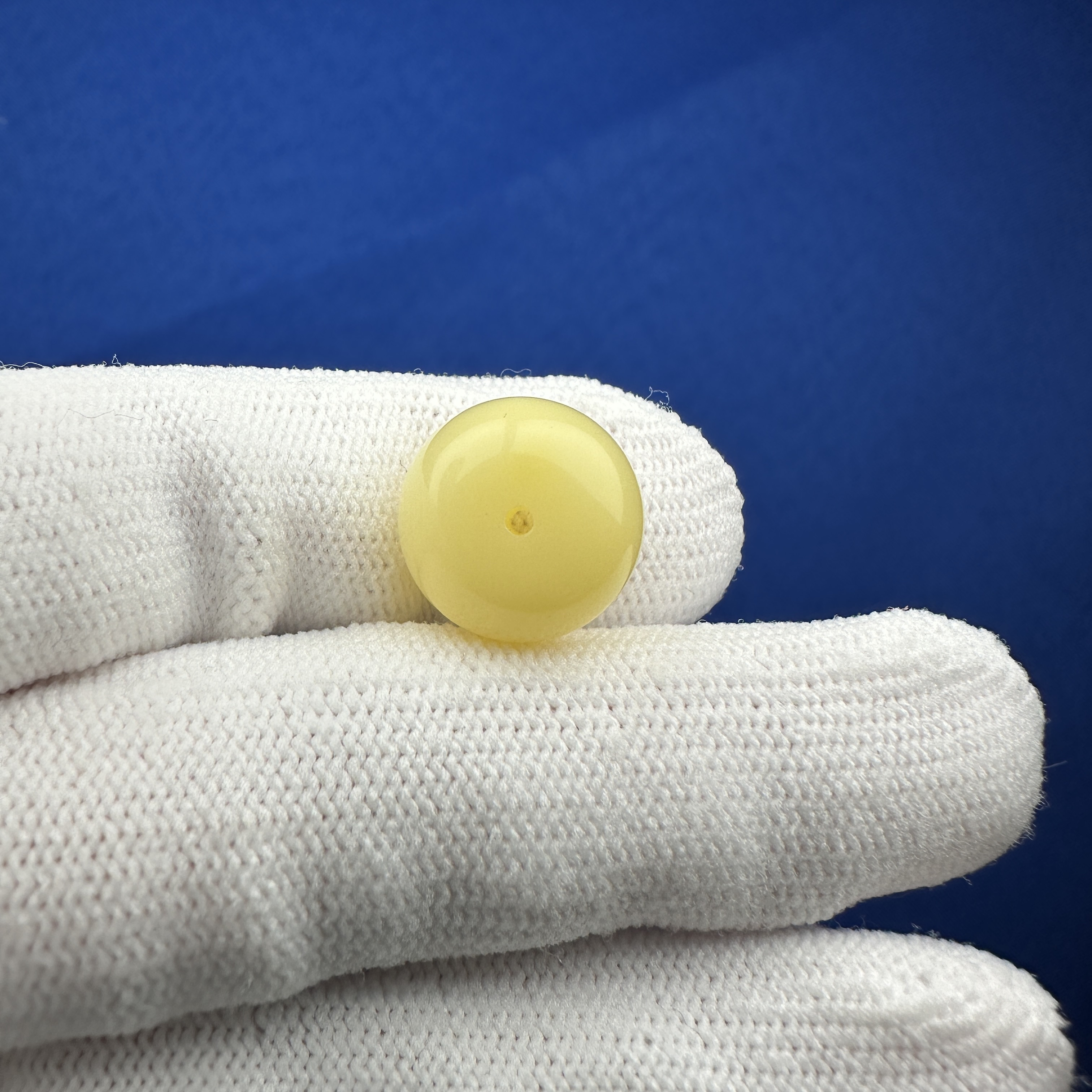 M2572天然原矿蜜蜡墩子14.1*11.8mm支持复检