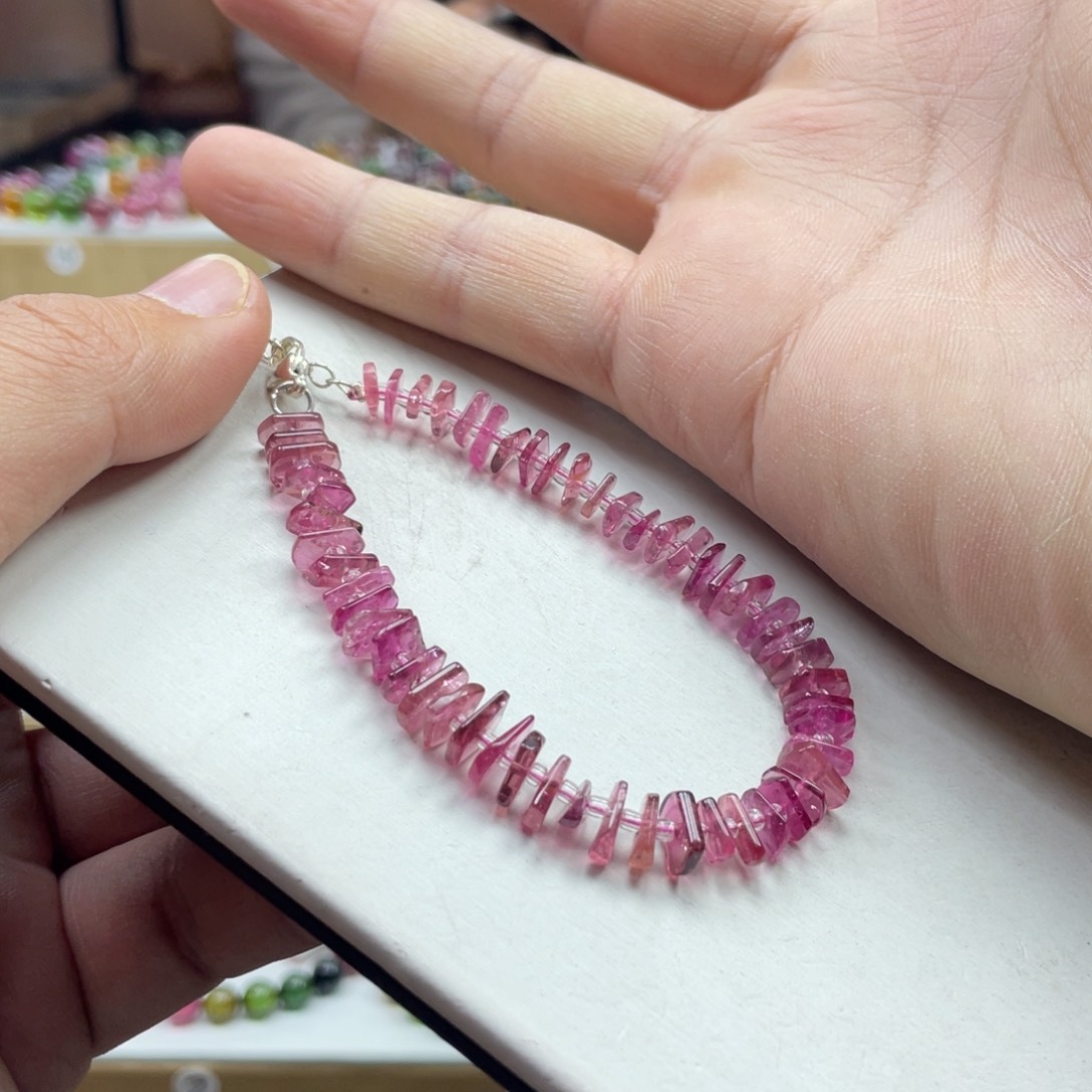 碧玺手串未镶嵌5.5-8mm.mmmmmmmmmmm