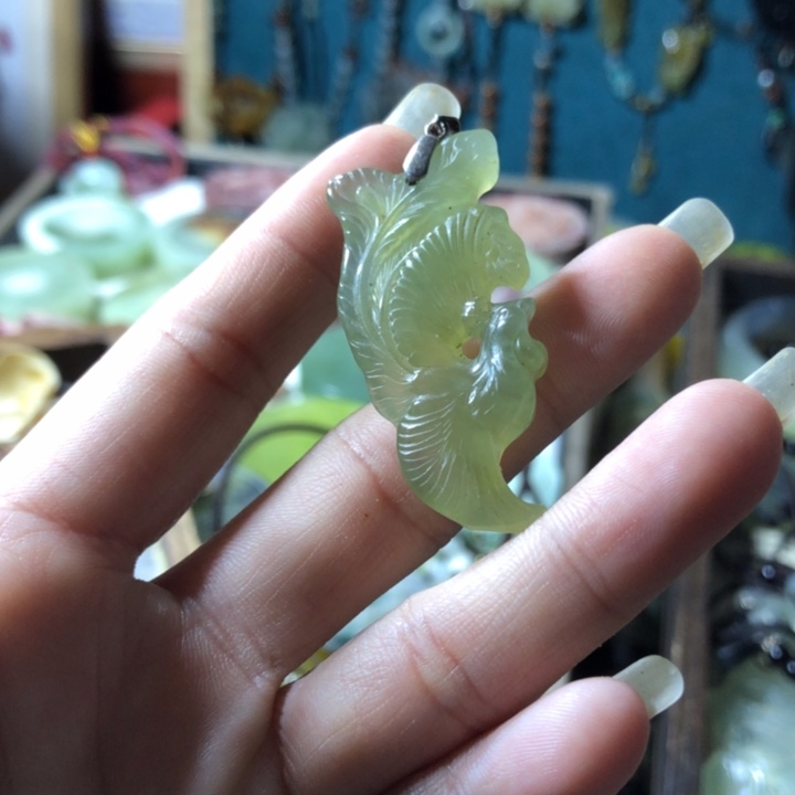 岫玉未镶嵌岫玉挂件