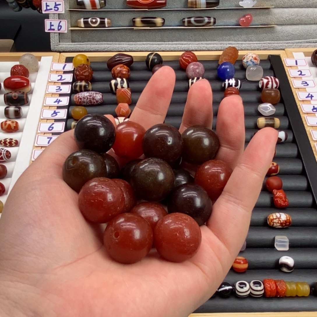中***坡玛瑙/玉髓合金珠宝半成品
