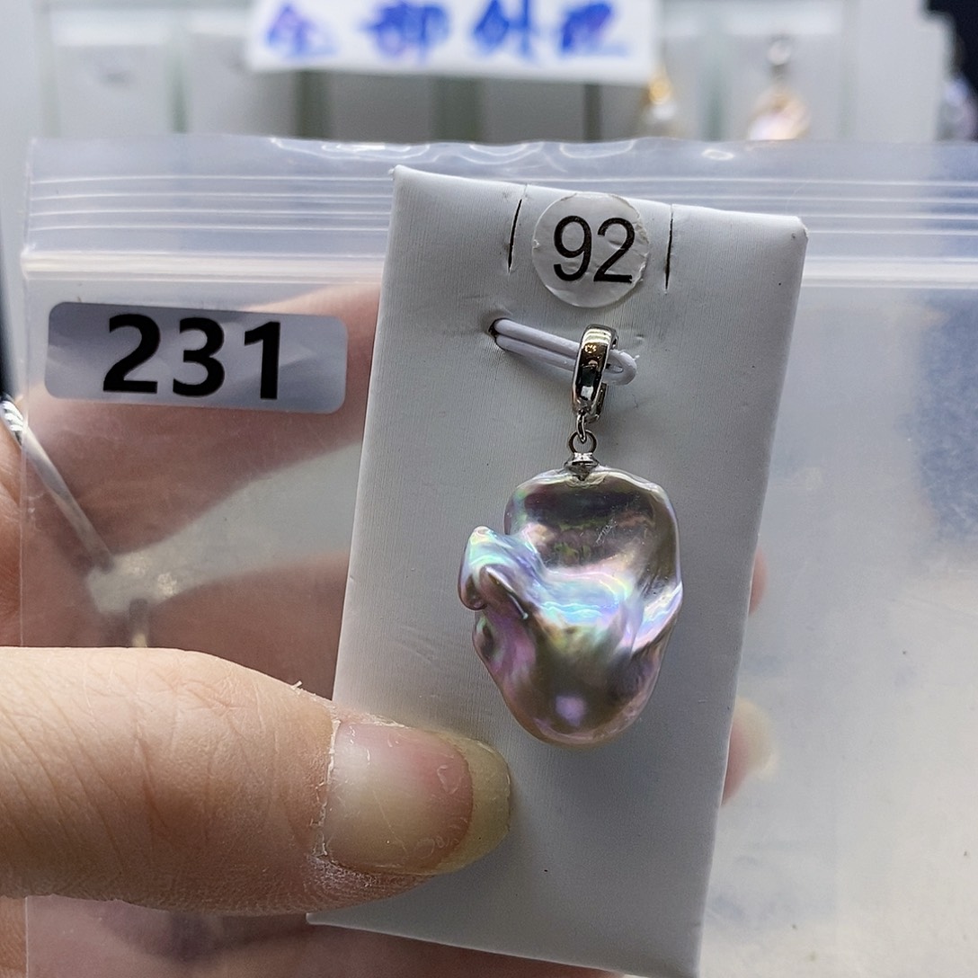 颈饰合金淡水珍珠