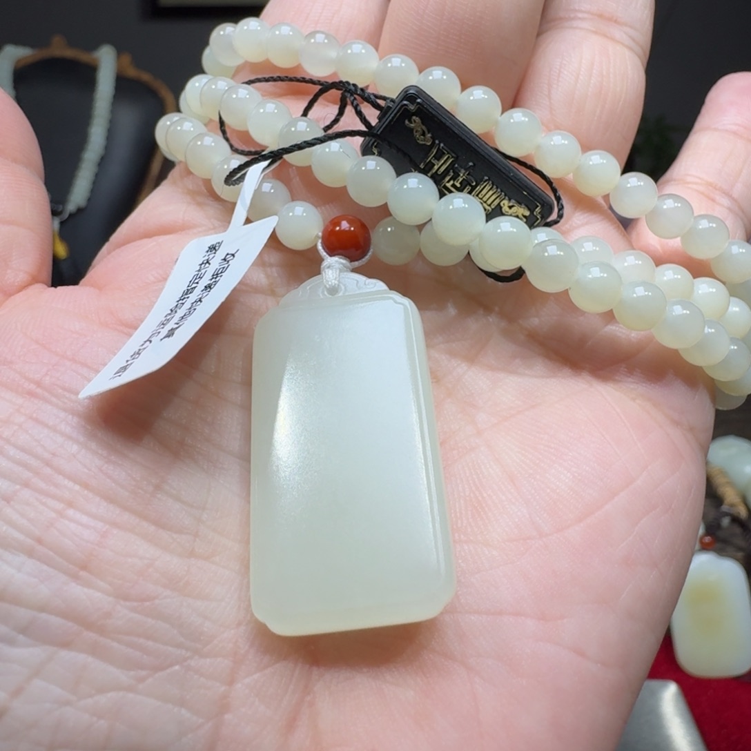 和田玉手串未镶嵌