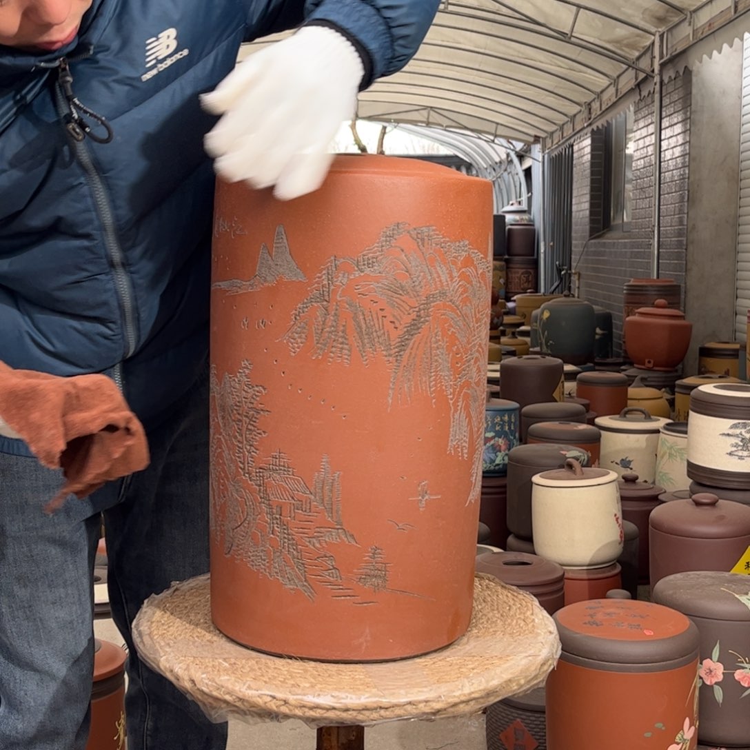 紫砂茶叶罐18 饼茶叶罐