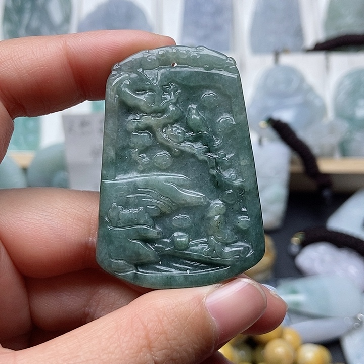 翡翠吊坠(不含链)未镶嵌feic