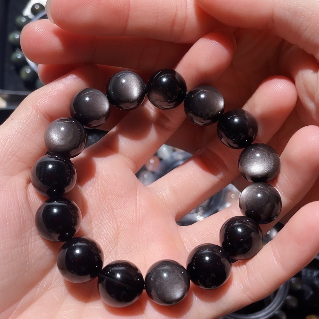 黑曜岩手链未镶嵌子*
