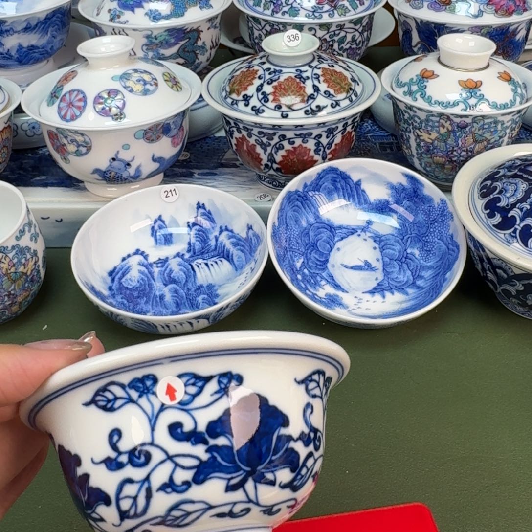 杯景德镇纯手工手绘茶具358