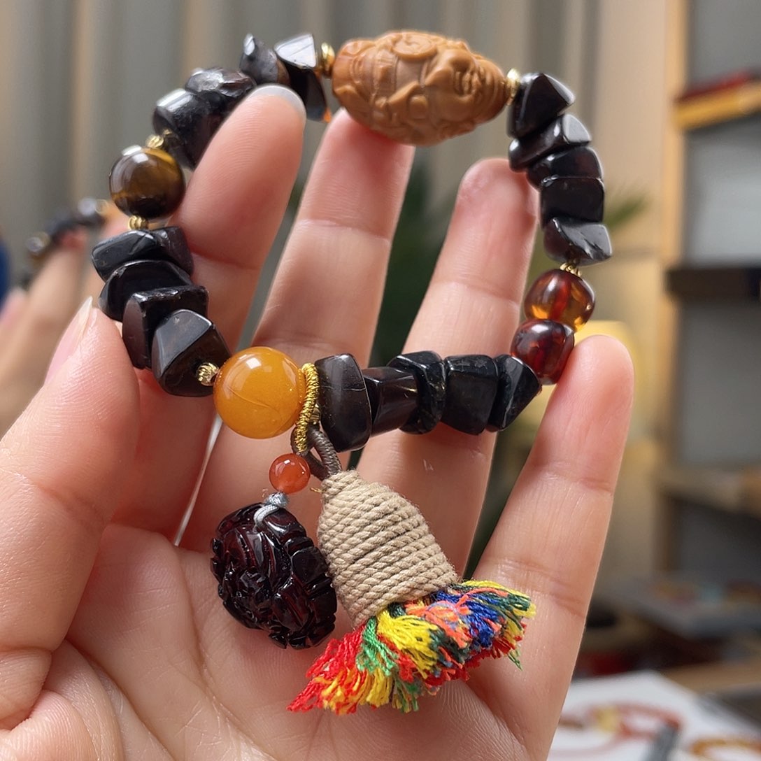 琥珀手链未镶嵌琥珀手串