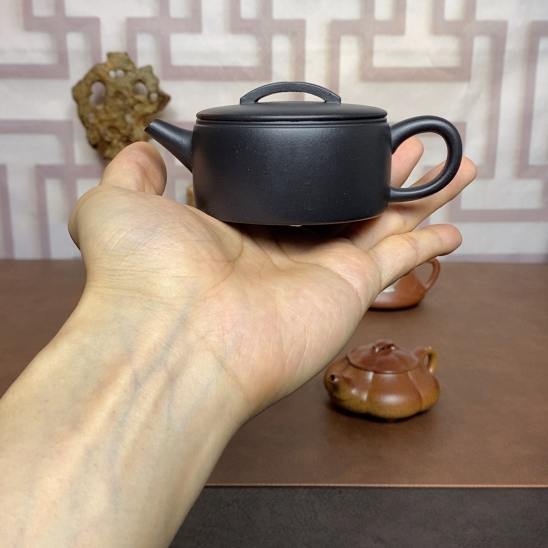 紫砂茶壶紫砂茶具老紫泥捂灰汉瓦