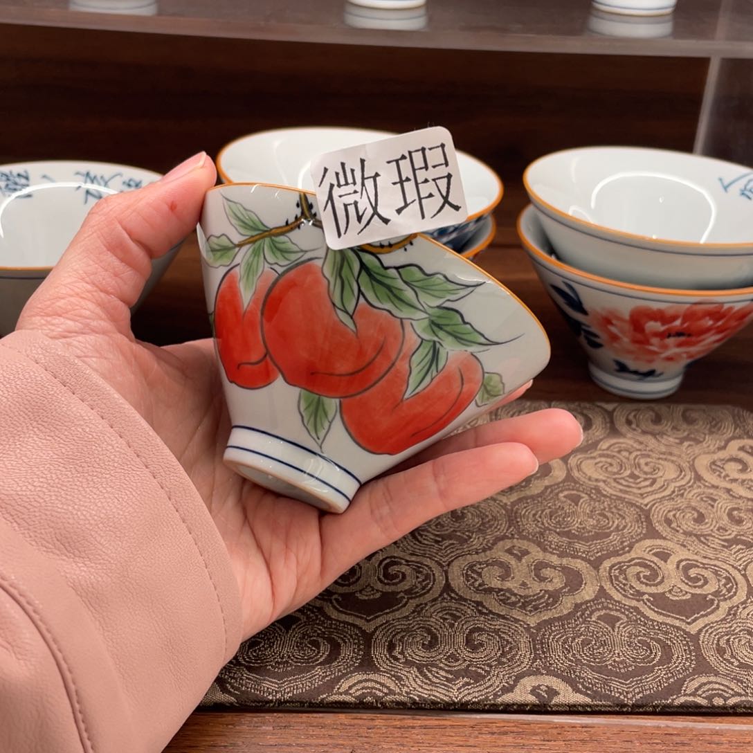 微瑕釉下彩纯手绘