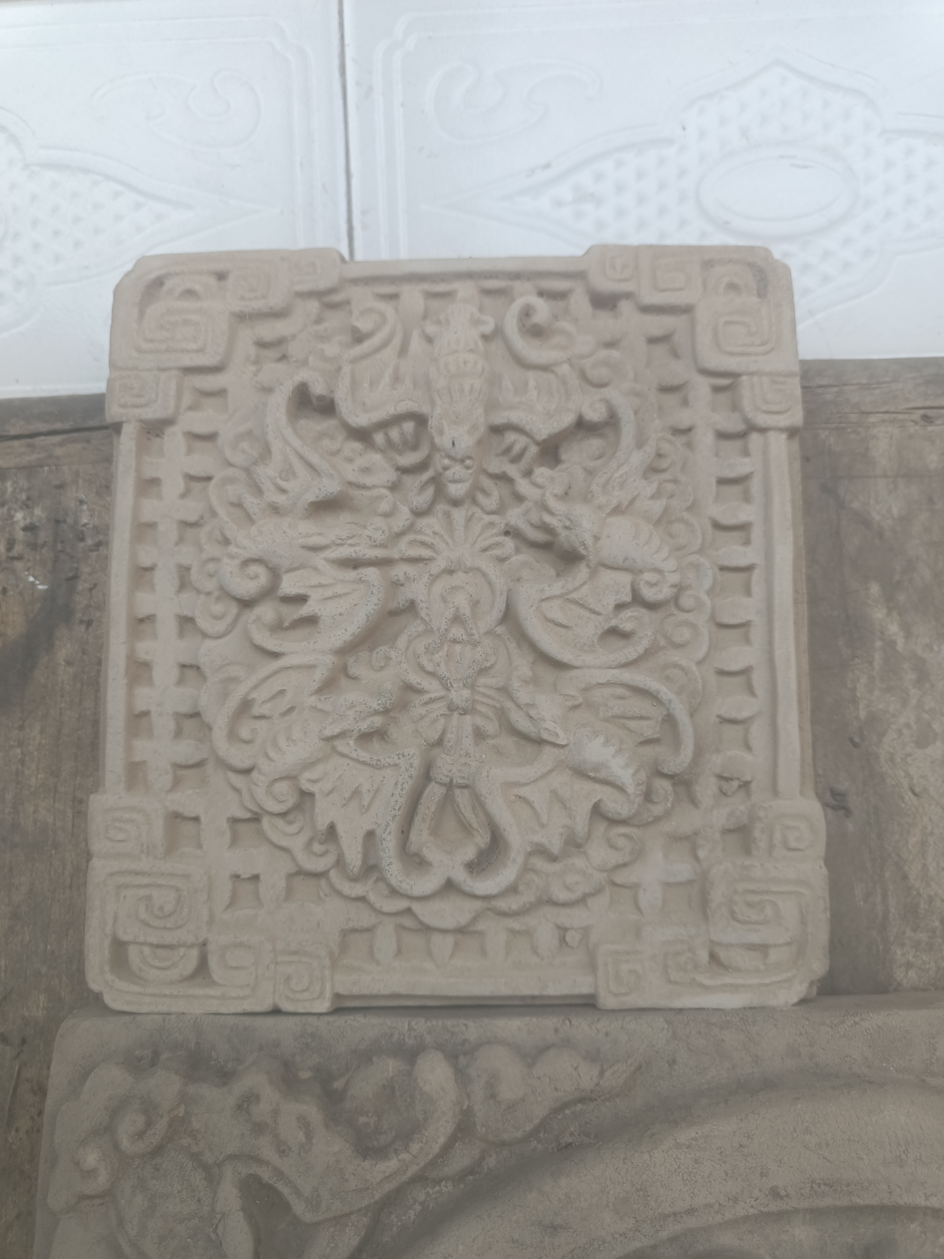 精美砖雕，五福，寓意五福临门，六六大顺，20✖️19