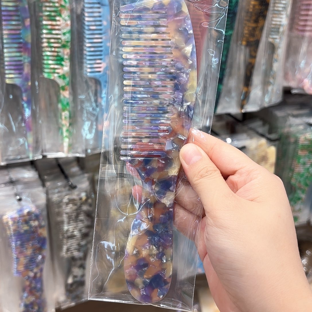 铁合金布艺醋酸梳子