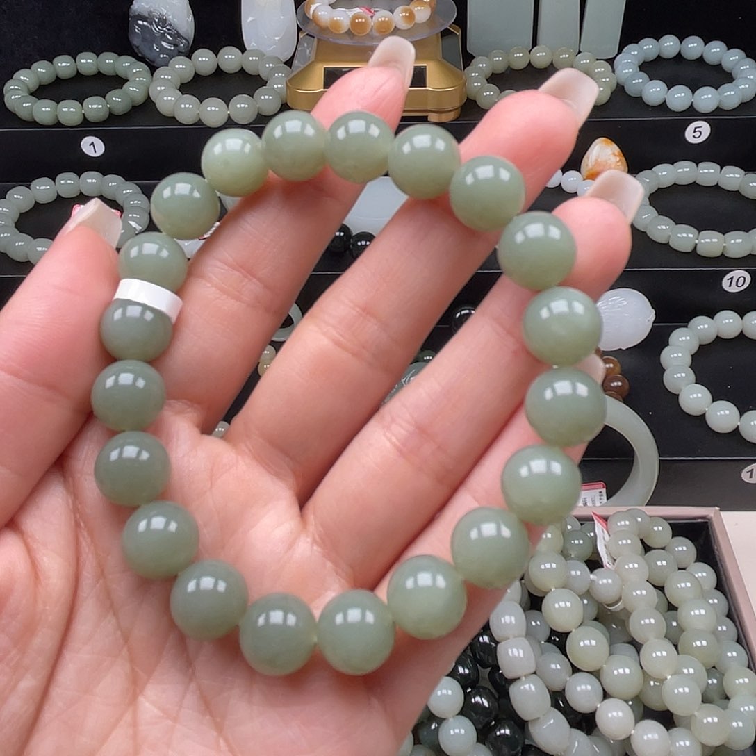 和田玉手串未镶嵌