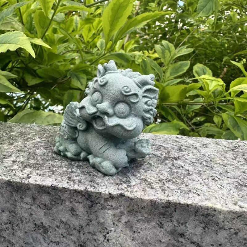 《如意》貔貅青砂石茶宠